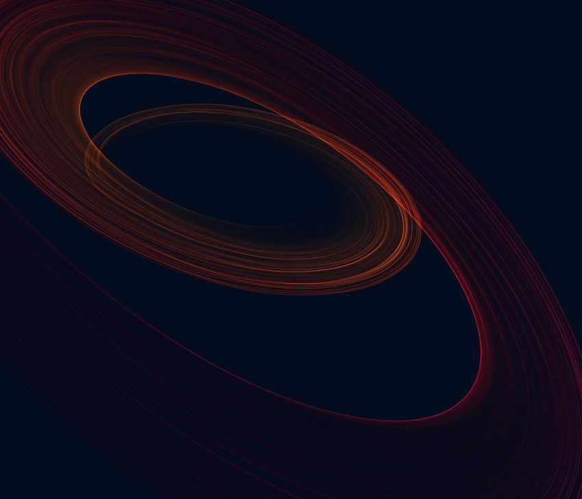 Beautiful whirlwind like a wave of color gradients on a dark background