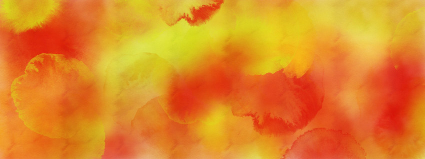 Watercolor on texture paper  Red and yellow color  Beautiful background