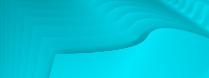 Wavy blue sheets at some distance from each other  Modern minimalistic abstract background