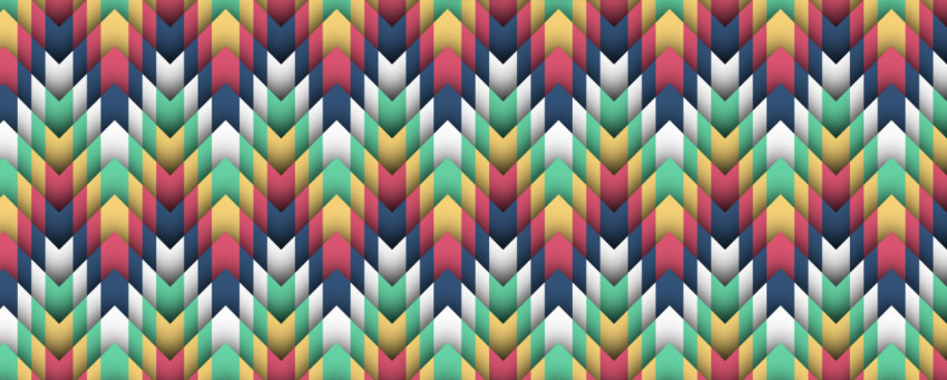 Zigzag texture steps multicolor