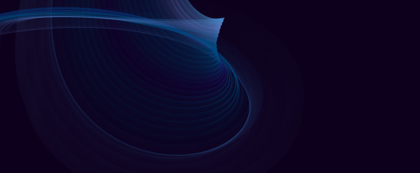 Beautiful whirlwind like a wave of color gradients on a dark background