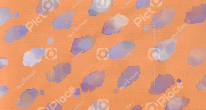 orange background with purple clouds