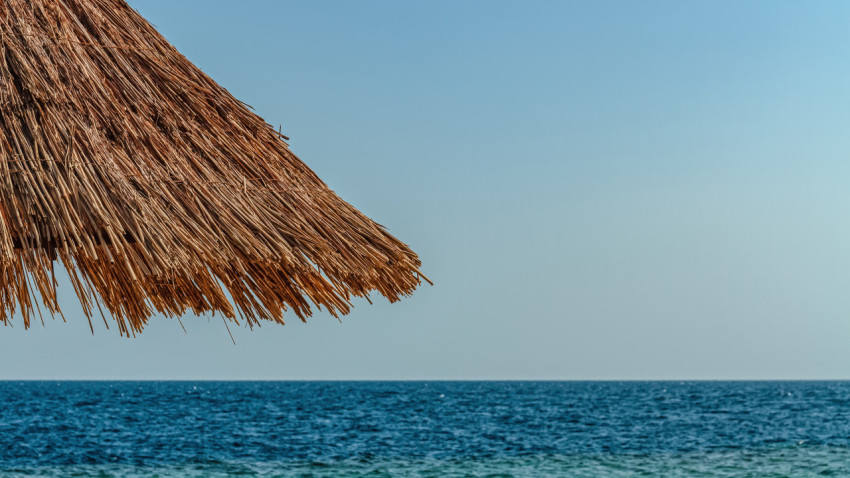 Beach umbrella and nice seaview