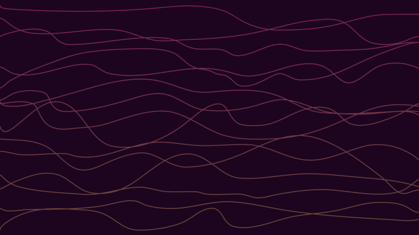 Gradient wavy lines on a dark purple background for Placards Flayers Booklets Posters Banners