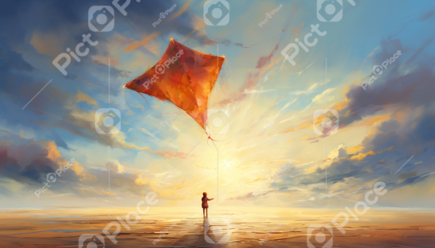 kite flying in the sky 1