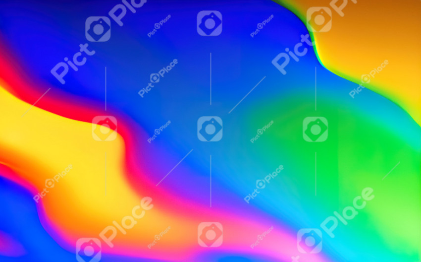 Digital illustration abstract background colorful wavy gradient