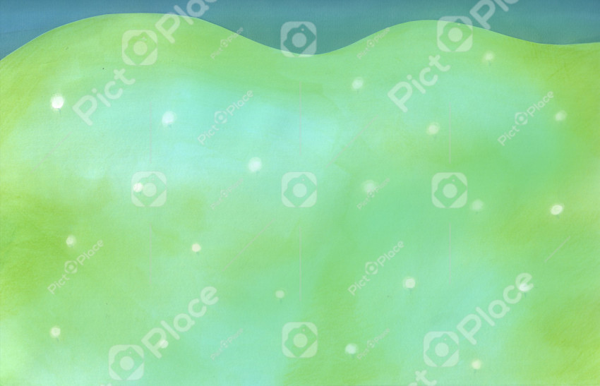 background of light green meadow with small white flower pattern