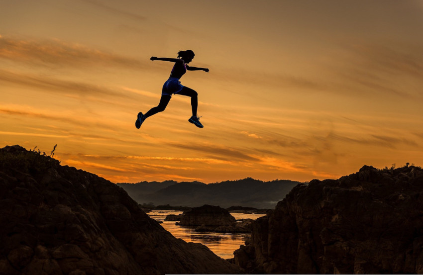 jumping girl