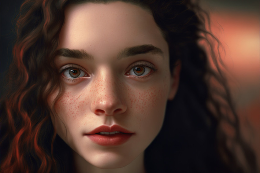 Portrait of a beautiful girl