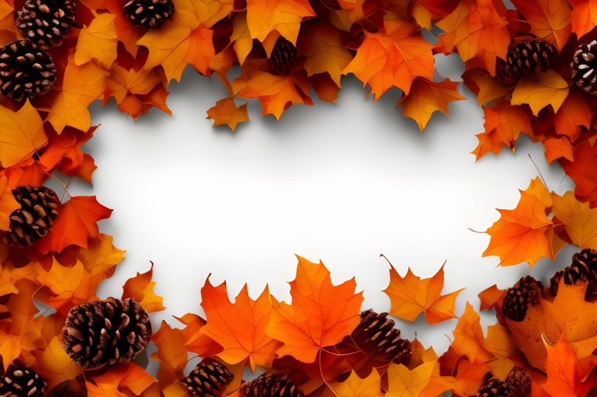 Background with autumn leaves