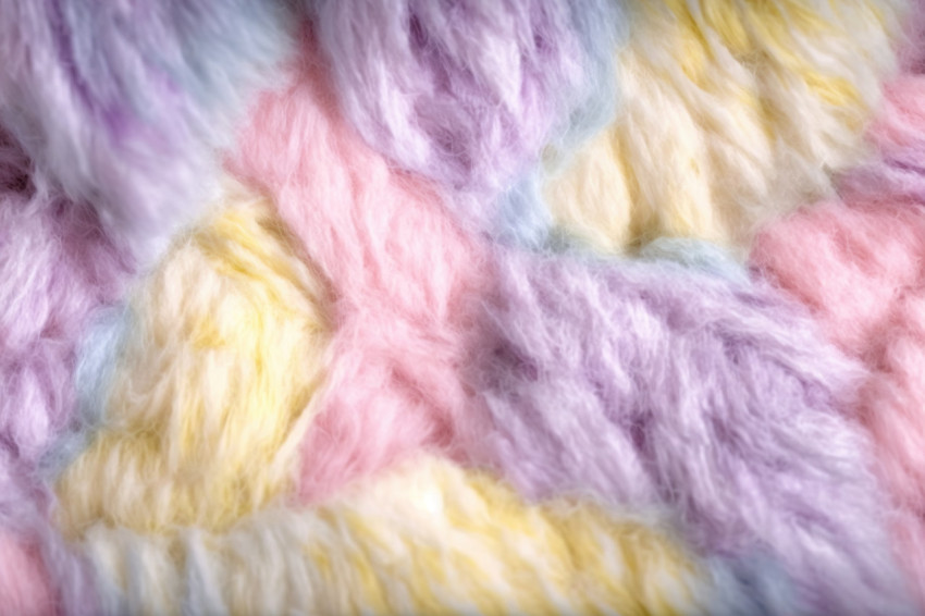 Rainbow Fluff: A Playful and Vibrant Wool Texture