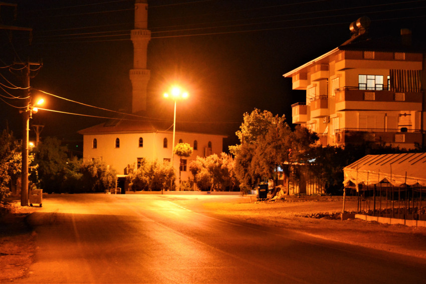 Bright lantern, street