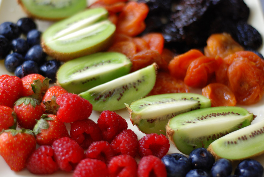 Berries, fruits, dried fruits