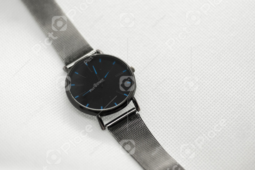 Men's watch on a white background