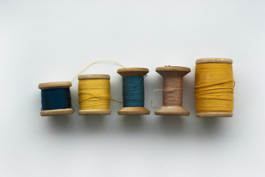 Five spools of thread