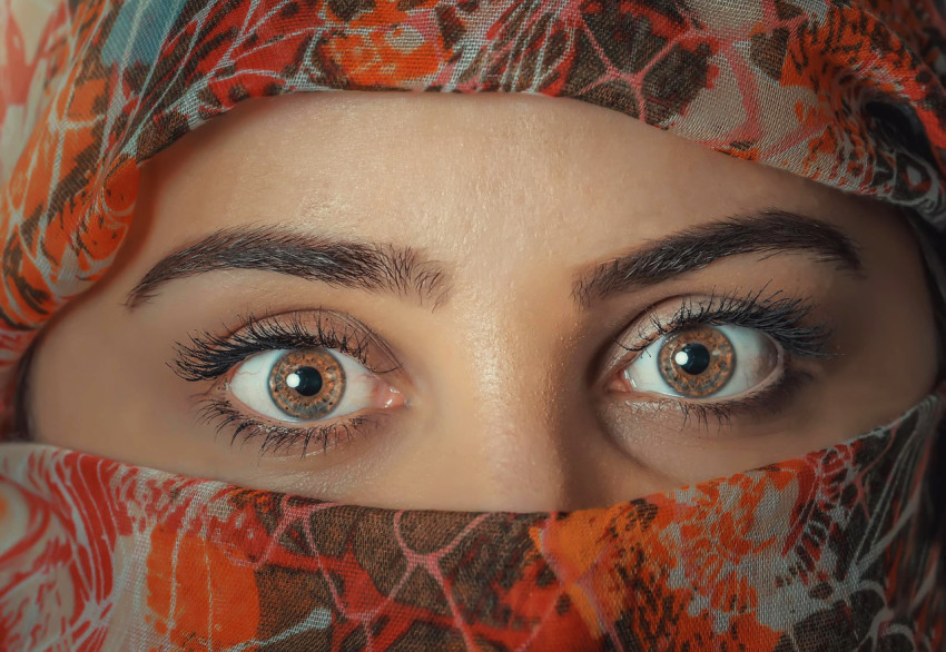 Eyes close up