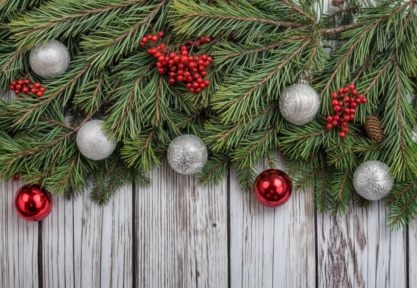 Elegant Christmas Baubles with Warm Festive Glow