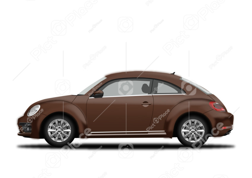 drawing Volkswagen beetle