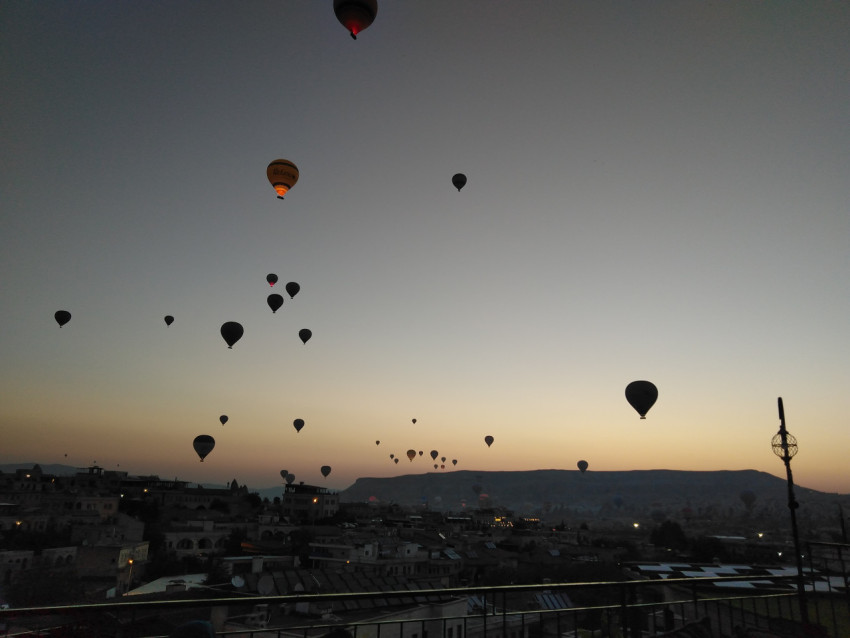 ballon,sunset