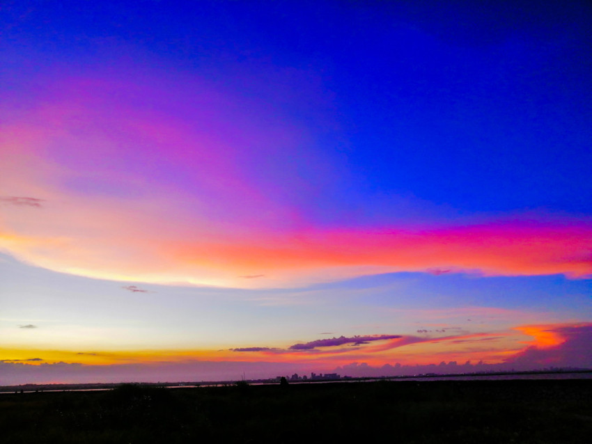 colored clouds