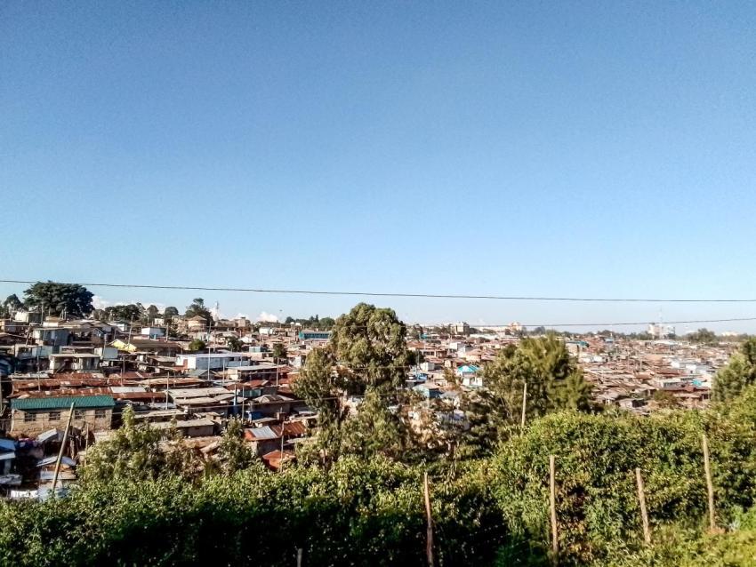 Kibera Slum is one of  the largest slums in Africa