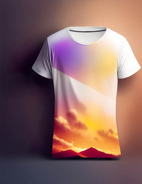 Splash of Expression: Photorealistic T-Shirt Design Showcase