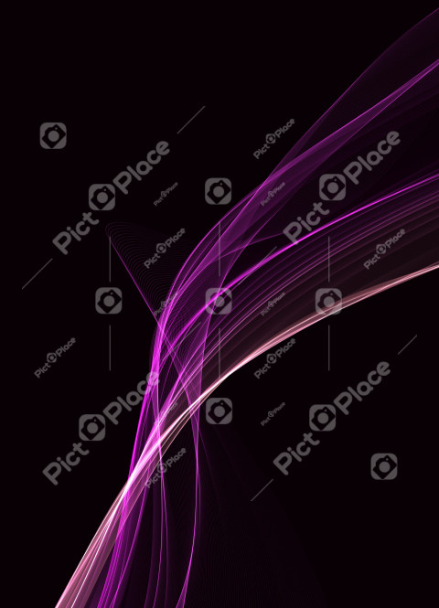 Dark, stylish and modern flame background for design of business card, flyer, booklet, poster, banner. Abstract swirling gradient waves of light
