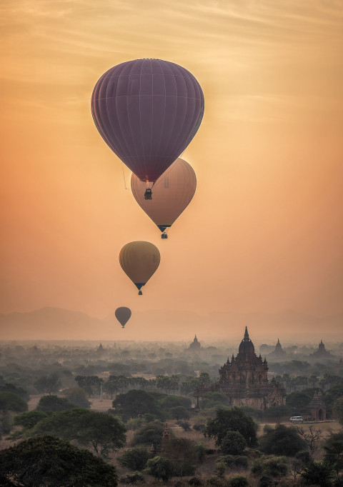 hot air balloons