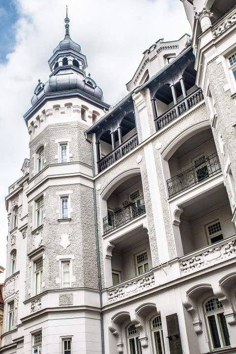 Brno Czech Republic gothic architecture view in old town