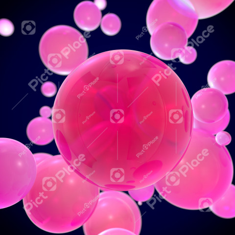 Beautiful pink balls