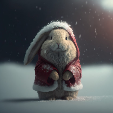 Photorealistic rabbit