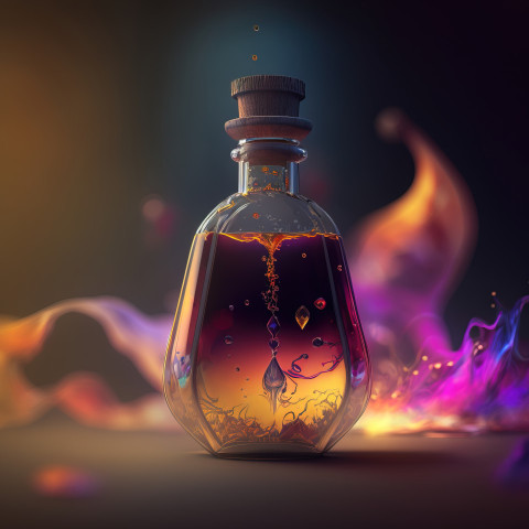 Mysterious Bubble or Flask Illustration