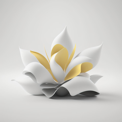 Sublime Blossom: Photorealistic Minimalist Flower