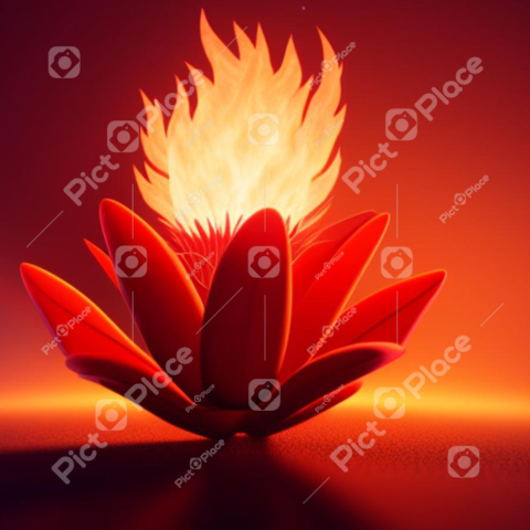 Flaming flower