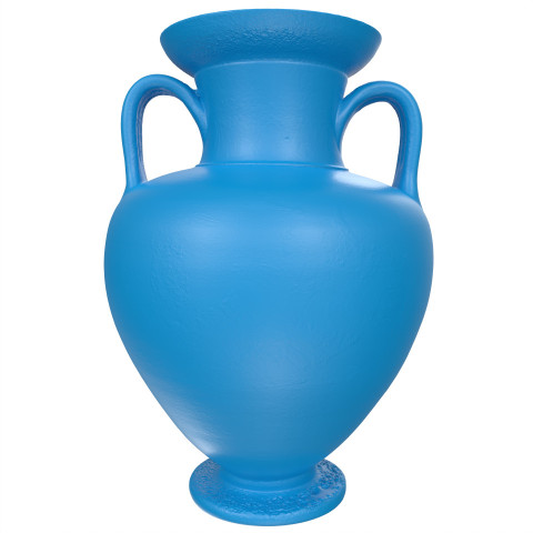 Blue Vase isolated on white background