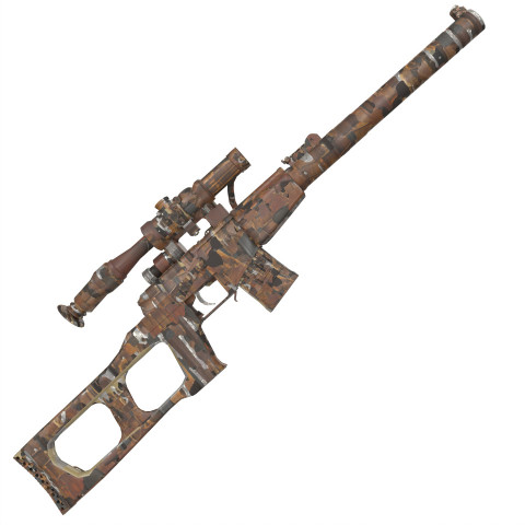 Sniper Rifle isolated on white background