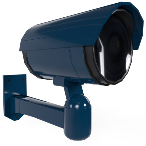Security Camera isolated on white background