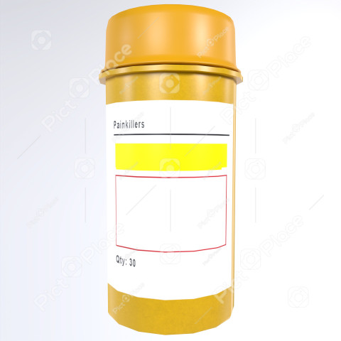 Medicine Bottle isolated on white background