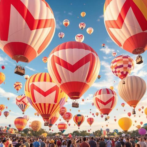 The Gmail Balloon Festival