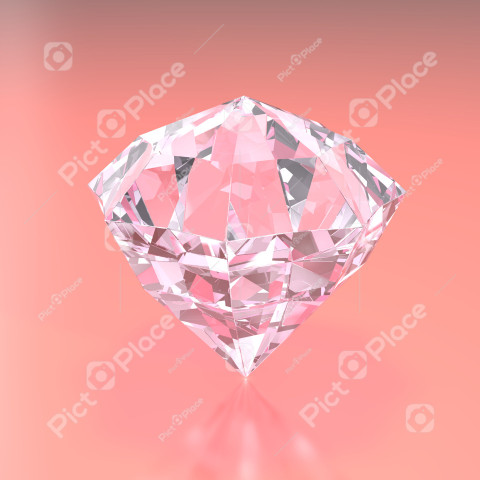 3d render of a beautiful diamond close-up