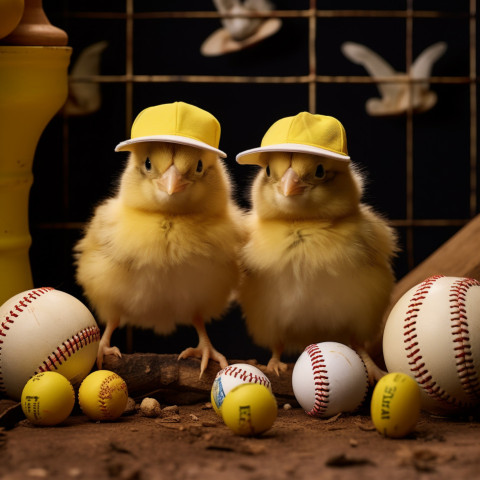 chicks with play ball 2