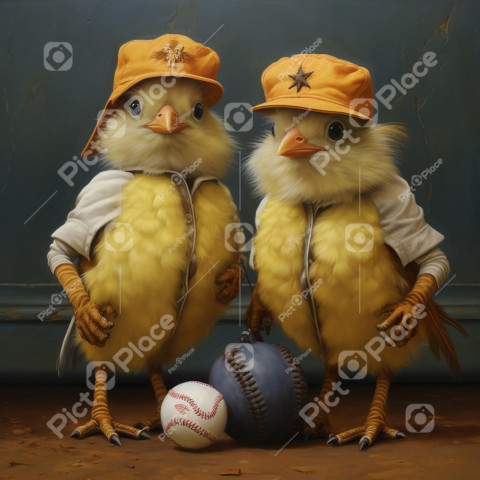 chicks with play ball 1
