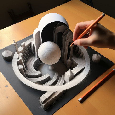 circle 3D draw 3