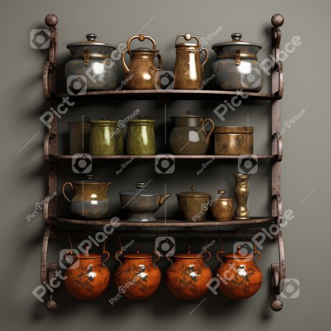 corner rack with pots verses 5