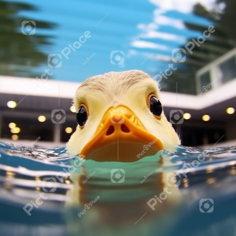 cute duck and swimming pool 4