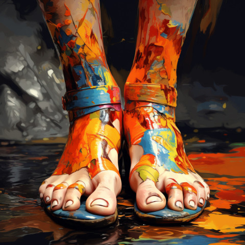 foot paint 2