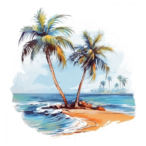 Holiday summer travel vacation illustration 1